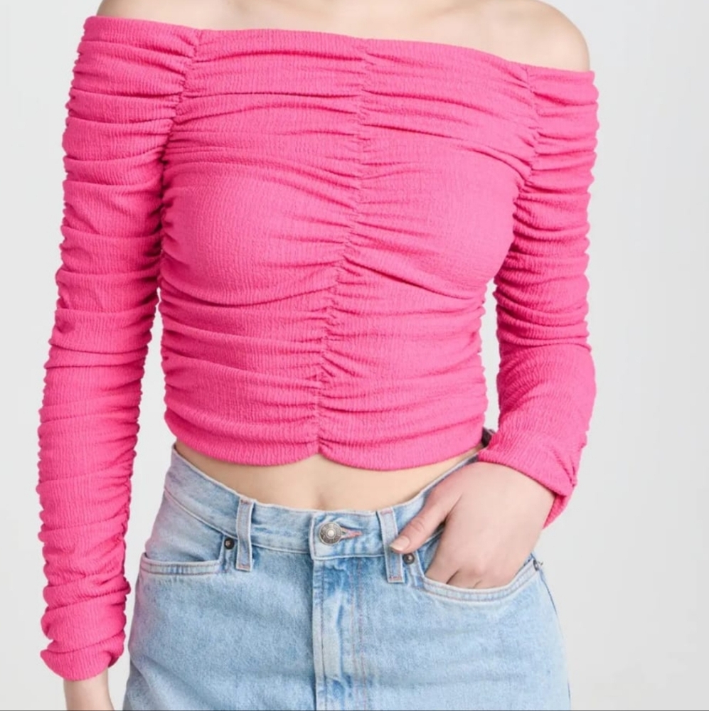 Line & Dot - Kai Off Shoulder Top